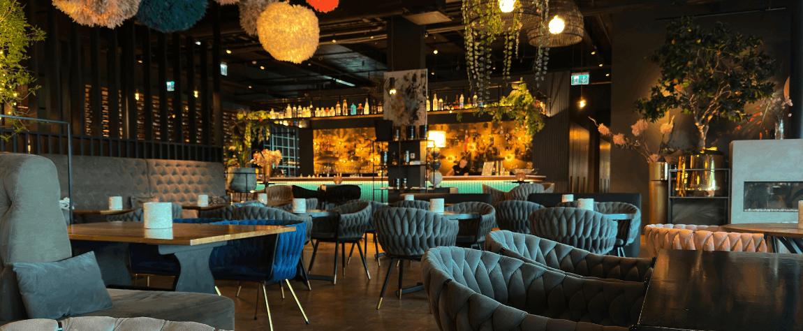 Restaurant dining room in Los Angeles, California